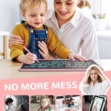 KOKODI LCD Writing Tablet, 16 Inch Colorful Toddler Doodle Board Drawing Tablet, Erasable Reusable Electronic Drawing Pads, Educational and Learning Toy for 3-6 Years Old Boy and Girls