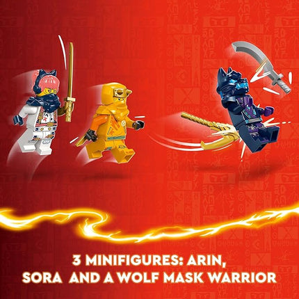 LEGO NINJAGO Young Dragon Riyu Playset with 3 Ninja Minifigures for Independent Play, Buildable Ninja Toy Model and Adventure Set for Kids, Ninja Gift for 6 Year Old Boys and Girls, 71810