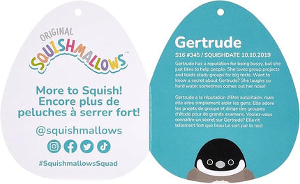 Squishmallows Original 16-Inch Gertrude Grey and Black Canada Goose - Official Jazwares Large Plush