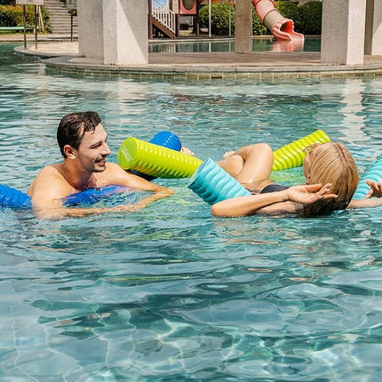 IMMERSA Jumbo Swimming Pool Noodles, Premium Soft Water-Based Vinyl Coating and UV Resistant Foam Noodles for Swimming and Floating, Lake Floats, Pool Floats for Adults and Kids.