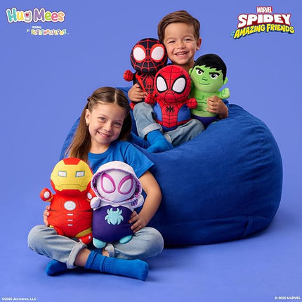 Squishmallows Original Marvel Spidey and His Amazing Friends 10-Inch Spin HugMees - Medium-Sized Ultrasoft Official Jazwares Plush