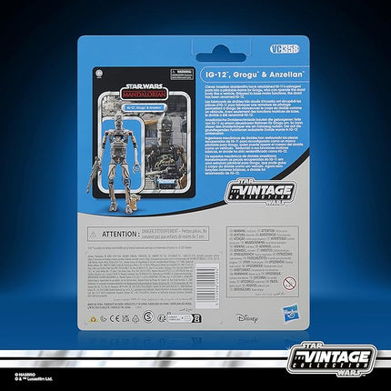 STAR WARS The Vintage Collection IG-12, Grogu & Anzellan, Deluxe The Mandalorian 3.75 Inch Collectible Action Figure 3-Pack
