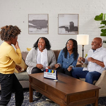 Hasbro Gaming Guesstures Game, Charades Games for 4 or More Players, Includes Customizable Cards and Clapper, Family Party Game for Ages 8 and Up