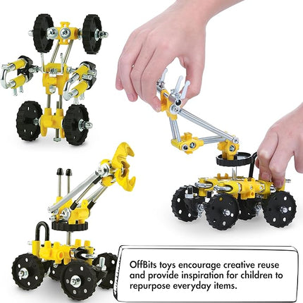 The Off Bits Build Your Own Excavator Toy, 150+ Pcs Vehicle Construction Toys, LoaderBit Educational Stem Building Toys, STEAM Gift for Kids, Engineering Kit for Kids 8 9 10 11 12 Years Old