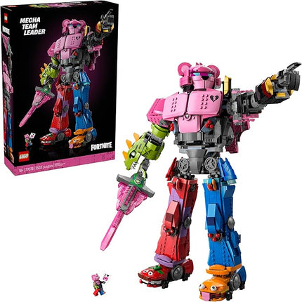 LEGO Fortnite Mecha Team Leader - Collectible Building Set for Adults - Gaming Room Décor - DIY Kit for Fortnite Fans - Includes Mecha Team Leader Minifigure - Great Video Game Gift - 77078