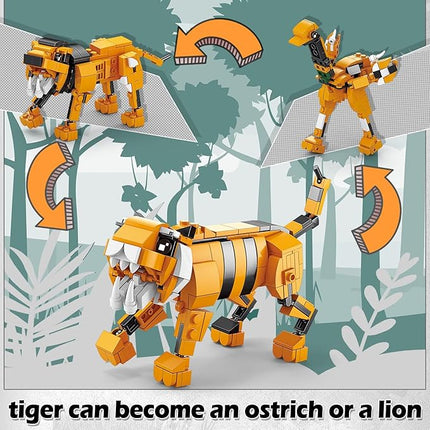 Creator 3 in 1 Animals Building Set, 12 Forest & Sea Figures Toys, Compatible With Lego Collectible Building Toy, Party Favors Gifts for Kids, Boys & Girls 8 Plus Years Old