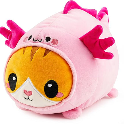 JOYIN Axolotl Plush Toy, Kawaii Axolotl Cat Plush Toy, 11" Soft Plushie, Cute Stuffed Animal Pillow for Kids and Adults, Birthday Gift for Boys and Girls Gift for Christmas