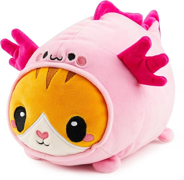 JOYIN Axolotl Plush Toy, Kawaii Axolotl Cat Plush Toy, 11" Soft Plushie, Cute Stuffed Animal Pillow for Kids and Adults, Birthday Gift for Boys and Girls Gift for Christmas