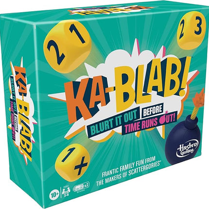 Hasbro Gaming Ka-Blab! Game for Families, Teens and Kids Ages 10 and Up, Family-Friendly Party Game for 2-6 Players, from The Makers of Scattergories