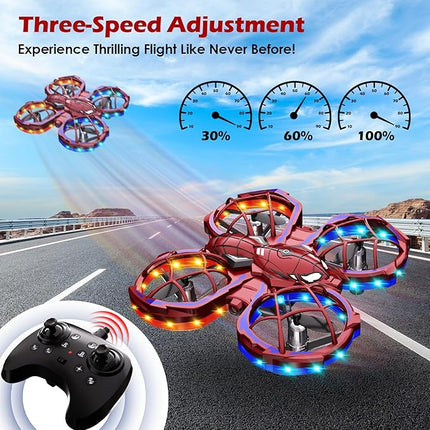Mini Drones for Kids with Beginners, Kids Drone with Throw to Go, 3 Speeds Mode, 360° Flips, Auto Hovering, Headless Mode, Obstacle Avoidance Function, Birthday Gifts for 3-10 Year Old Boys Girls
