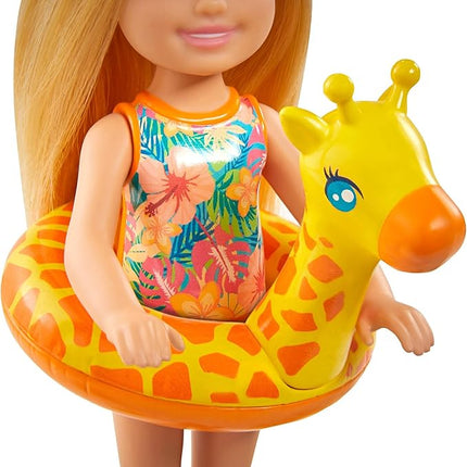 Barbie and Chelsea The Lost Birthday Playset with Chelsea Doll (Blonde, 6-in), Jungle Pet, Floatie and Accessories, Gift for 3 to 7 Year Olds