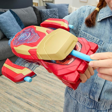 Marvel Avengers Iron Man Arc Blaster Roleplay Toy with 3 NERF Darts, Super Hero Toys for Kids Ages 5+