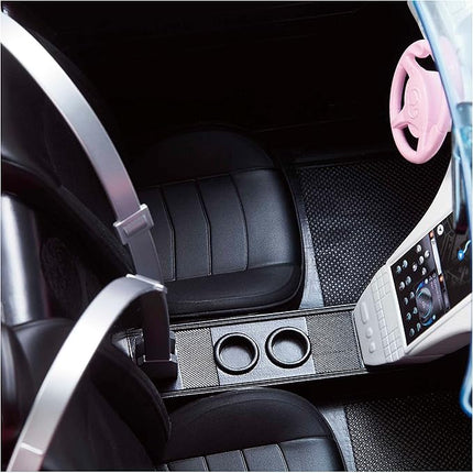 Barbie Convertible 2-Seater Vehicle, Pink Car with Rolling Wheels & Realistic Details, Gift for 3 to 7 Year Olds