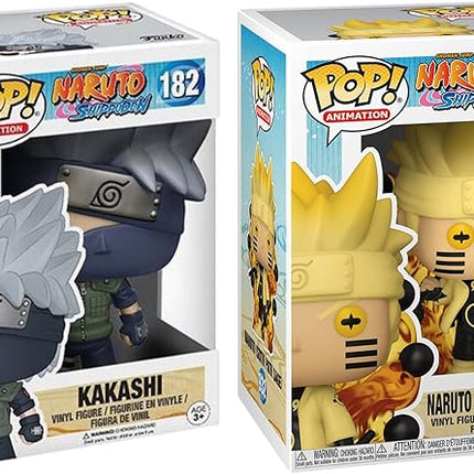 Funko Pop! Animation: Naruto Shippuden 2-Pack – Naruto Six Path Sage (#932) & Kakashi (#182)