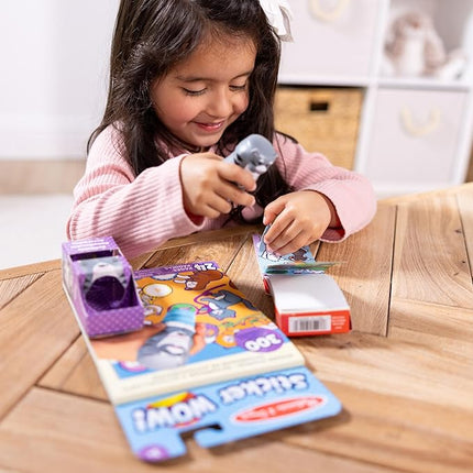 Melissa & Doug Sticker Wow!™ Cat Bundle: 24-Page Activity Book, Refillable Sticker Stamper, Mini Pad, 500 Stickers, Arts and Crafts for Kids Ages 3+