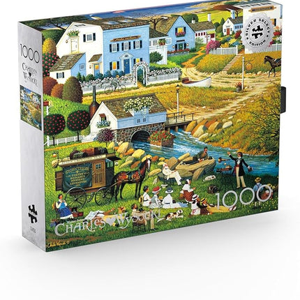 Buffalo Games - Charles Wysocki - Hound of The Baskervilles - 1000 Piece Jigsaw Puzzle for Adults -Challenging Puzzle Perfect for Game Nights - Finished Size is 26.75 x 19.75