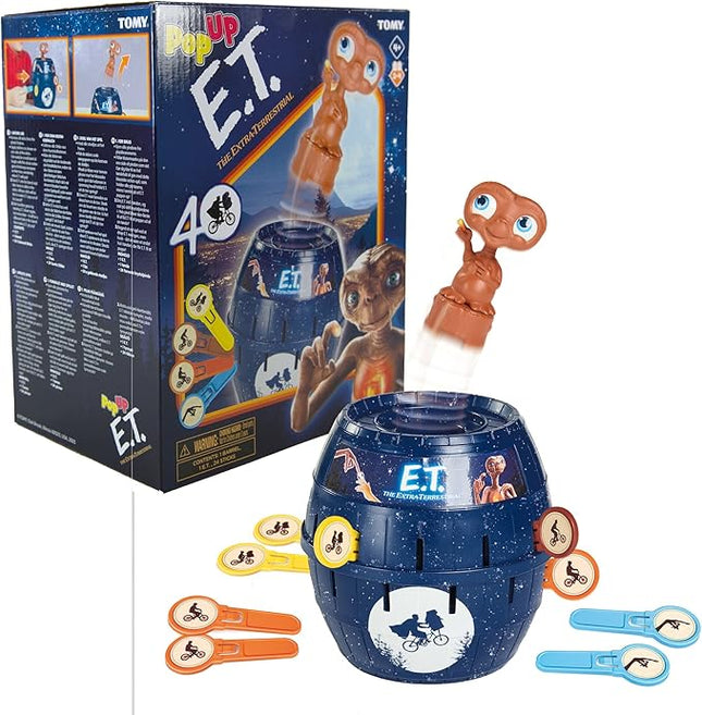 TOMY Pop Up E.T. Kids Game - Preschool and Kids Games for Family Game Night - Winter Break Activities and E.T. Toys - Girls and Boys Games - 2-4 Players - Ages 4 Years and Up