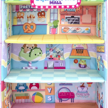 Squishville Squishmallows Mall-Two 2-Inch Mini Plush Characters,Themed Play Scene,4 Accessories (Shopping Bag/Cart,Cash Register,Arcade Machine)-Amazon Exclusive