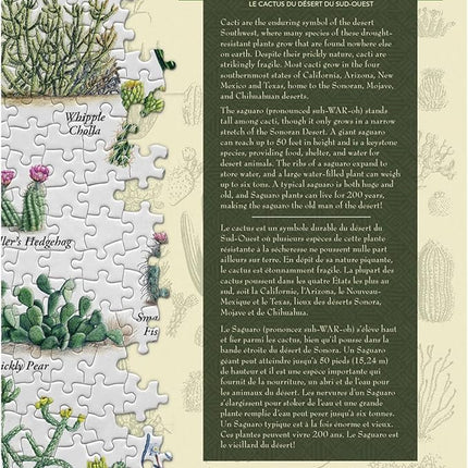MasterPieces 1000 Piece Jigsaw Puzzle for Adults, Family, Or Youth - Cacti of The Desert Southwest - 19.25"x26.75"
