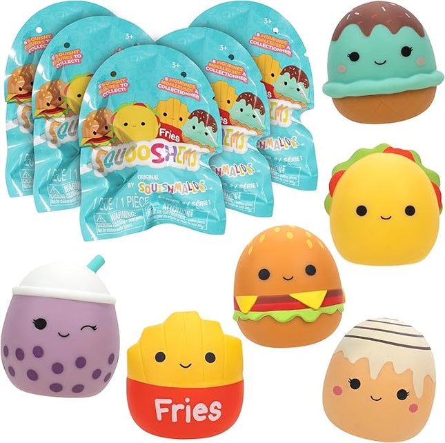 Squishmallows Squooshems: Food Series 5-Pack - Official Jazwares - Collectible Mini Squishy Squeezable Toy Mystery Blind Bag - Styles May Vary, Duplicates Possible - Gift for Kids, Girls & Boys