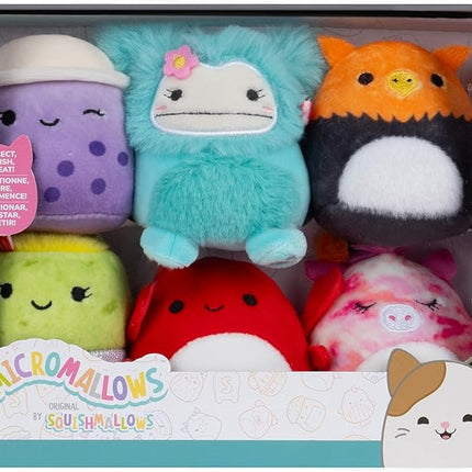 Squishmallows Original Micromallows Plush 6-Pack (Myrna, Henley, Anjara, Carlos, Joelle, Poplina)