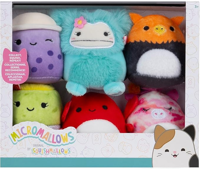 Squishmallows Original Micromallows Plush 6-Pack (Myrna, Henley, Anjara, Carlos, Joelle, Poplina)
