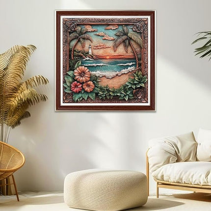 Wooden Jigsaw Puzzles, Lighthouse Wooden Puzzles for Adults, Unique Adult Puzzles 200pcs, Wood Puzzles Best Gift for Adults and Kids, Family Game 11.2x11.2 inch