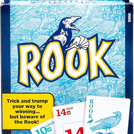 Hasbro Gaming Rook Card Game | Family Games for Kids, Teens, and Adults | 2 to 6 Players | Bidding and Trick-Taking Games | Fun Summer Activities | Vacation Travel Essentials | Ages 8+