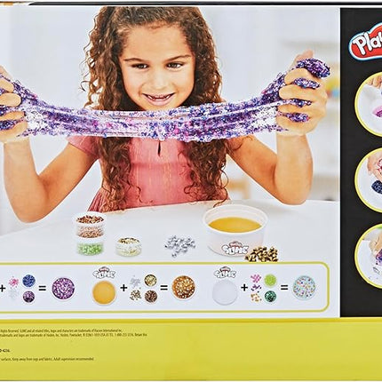 Play-Doh Slime Cosmic Mix 'n Squish Outer Space Toy Mixing Kit for Kids 4 Years and Up with 3 Colors and 9 Different Mix-ins, Non-Toxic