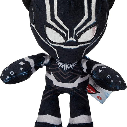 Mattel Marvel Black Panther Plush 8-inch Character Figure, T'Challa Super Hero Soft Doll
