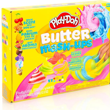 Play-Doh Scented Butter Mash-Ups, 8 Playdoh Pack, Playdoh Kit, Popular Toys, Party Favors for Ages 8-12, Compound Packs, Kids Gifts 8-12, Kids Girl Toys