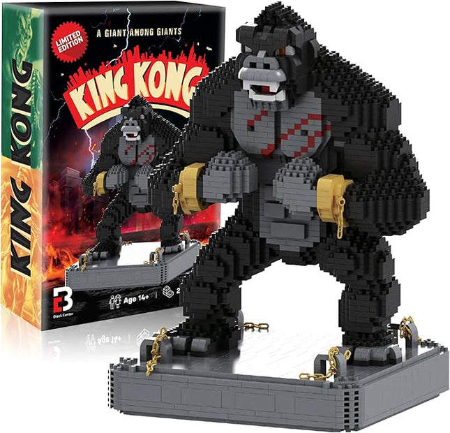 King Kong Building Set (2,310 PCS) – Mini Kong Action Figure from Skull Island – Nano Brick Gorilla Construction Kit for Kids 15+, Adults, Collectors – Movie Display Toy Gift