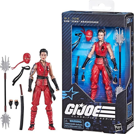 G.I. Joe Classified Series #124, Kim Jinx Arashikage, Collectible 6-Inch Ninja Action Figure with 7 Accessories