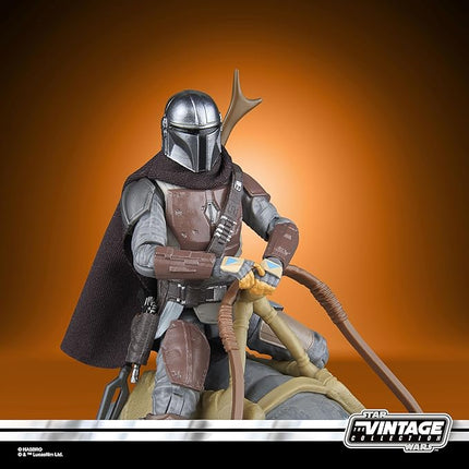 STAR WARS The Vintage Collection Blurrg & The Mandalorian, The Mandalorian 3.75 Inch Collectible Action Figure 2-Pack