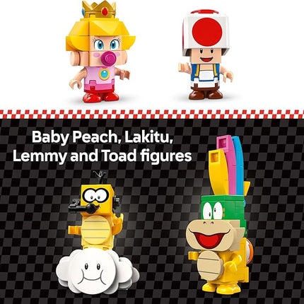 LEGO Super Mario: Mario Kart Baby Peach & Grand Prix Set Home Circuit - Nintendo Toy Building Set for Kids, Girls and Boys, Ages 8+ - Collectible Mario Kart Toy - Gift Idea for Birthdays - 72036