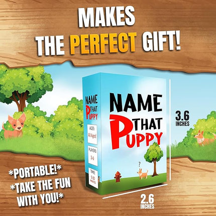 Name That Puppy – Fun Family Card Game for Kids, Adults & Dog Lovers | Easy Party Game, Hilarious Group Play, Quick to Learn, Great Gift for Pet Owners & Game Night