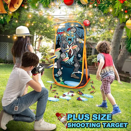Quanquer Shooting Games Targets Compatible with Toy Foam Blaster Balls Popper, Ideal Festival Birthday Toys for Boys Indoor Outdoor Backyard Kids Shooting Practice