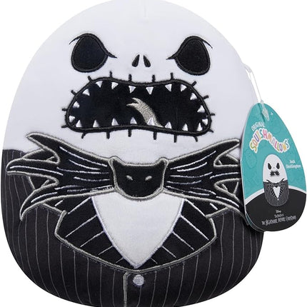 Squishmallows Original 8-Inch Jack Skellington - Nightmare Before Christmas - Official Jazwares Plush - Collectible Soft & Squishy Stuffed Animal Toy - Gift for Kids, Girls & Boys