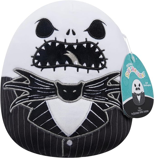 Squishmallows Original 8-Inch Jack Skellington - Nightmare Before Christmas - Official Jazwares Plush - Collectible Soft & Squishy Stuffed Animal Toy - Gift for Kids, Girls & Boys