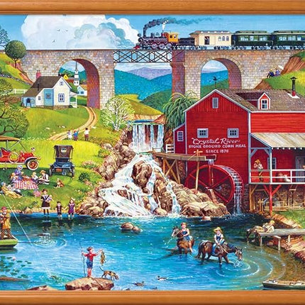 MasterPieces - 500 Piece Jigsaw Puzzle, Large EZ Grip Shapes, Labor Day, Fun for Adults, Seniors, Family, Kids, 19.25" x 26.75"