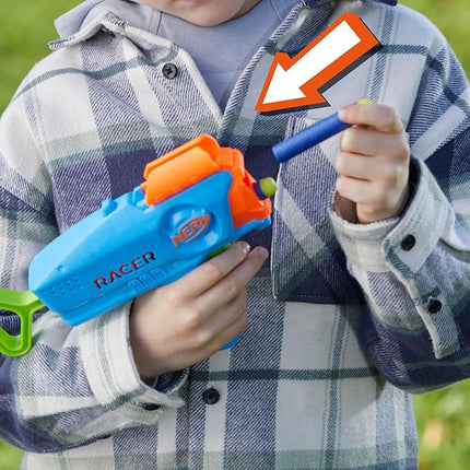 NERF Elite Racer Easy-Play Dart Blaster 2 Pack, 8 Elite Darts, Blaster Outdoor Toys, Ages 6+ (Amazon Exclusive)