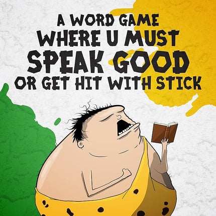 Exploding Kittens Poetry for Neanderthals Expansion Pack 2+ Players - Ages 7+ - 15 Minutes to Play - Original Game Required, 500 Cards - Party Game, Family Game Night, Kid and Adult Card Game