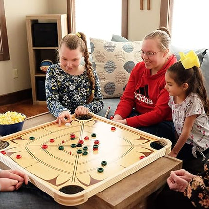 Carrom Board Game Set — Large Board Games for Adults & Children — Over 85 Board Games for Family Game Night — All in One Board Game Set