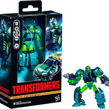 Transformers Age of The Primes Deluxe Class Fugitive Waspinator, 5.5-inch Converting Action Figure, Robot Toys for Ages 8+
