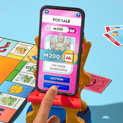 Monopoly App Banking Board Game | App-Enabled Game | Links to Smart Devices | Ages 8+ | 2 to 6 Players | 45 Mins. | Family Games for Kids