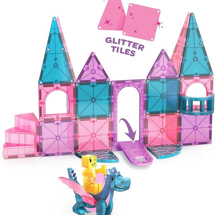 MAGNA-TILES Castle 25-Piece Magnetic Construction Set, The Original Magnetic Building Brand