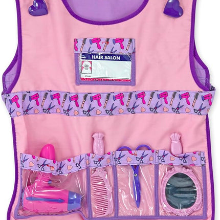 Melissa & Doug Hair Stylist Role Play Costume Dress-Up Set (7 pcs)