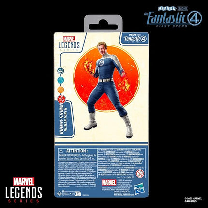 Marvel Legends Series Johnny Storm, The Fantastic Four: First Steps Movie Collectible 6 Inch Action Figure Toy