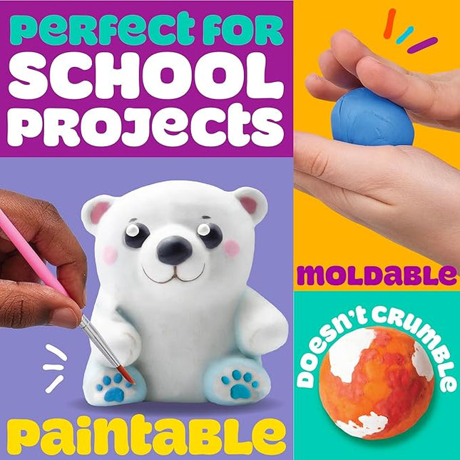 Play-Doh Air Dry Clay, 5 oz. Blue Clay Bag, Art Supplies, Craft Supplies, Clay Tools & Kit, ModelingClay for Kids, Air Dry Clay Kit, Arts & Crafts for Adult and Kids