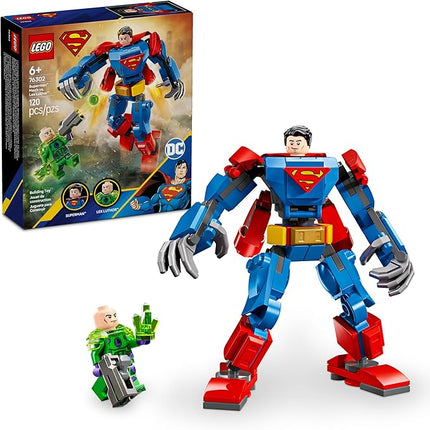 LEGO DC Superman Mech vs. Lex Luthor Building Toy - Superman Toy for Kids, Boys and Girls, Ages 6+ - Buildable Action Figure - Superhero Gift for Birthday - 76302